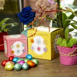 Cube with Assorted Chocolate Eggs kleines Paket • Small box_2