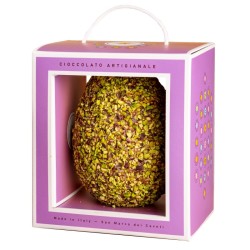Dark Chocolate Easter Egg covered with Pistachio crumble • Large size_2