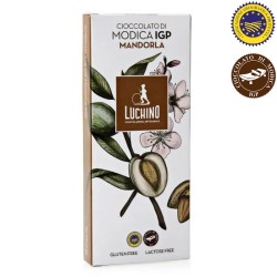 Tableta de Chocolate de Módica IGP con Almendra