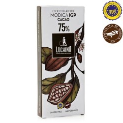 Tableta de chocolate de Módica IGP 75% Cacao