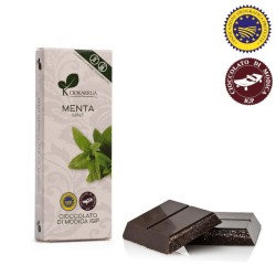 Schokoladentafel IGP von Modica mit Minzgeschmack