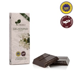 Modica IGP Jasmine flavoured chocolate bar