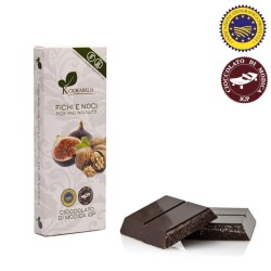 Tableta de Chocolate de Módica IGP Sabor Higos y Nueces