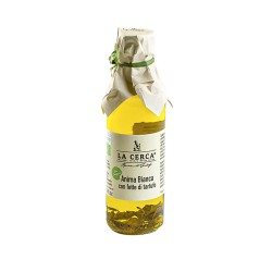 Huile d'olive vierge extra aromatisée aux lamelles de truffe blanche biologique 'anima bianca'