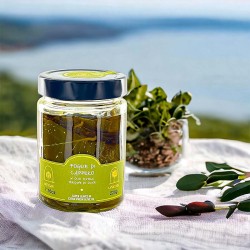 Hojas de alcaparra de Pantelleria en aceite de oliva