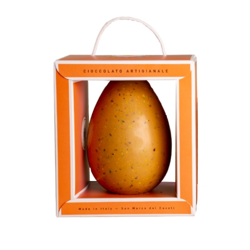 'Note di Sale' Easter Egg with Milk Chocolate, Salted Caramel and Pistachios • Medium size_2