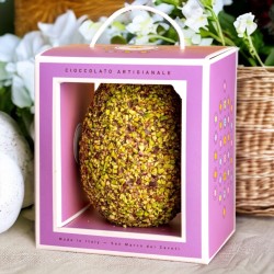 Milk Chocolate Easter Egg with Pistachio Crumbs • Large size
