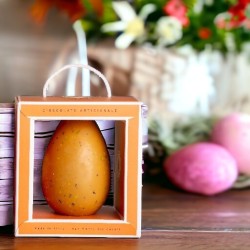 'Note di Sale' Easter Egg with Milk Chocolate, Salted Caramel and Pistachios • Small size_1