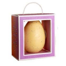Huevo de Pascua "Notas de Sal" Chocolate Blanco y Pistacho • formato mediano
