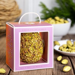 Dark Chocolate Easter Egg Covered with Chopped Pistachio Medium size_2